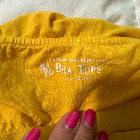 Bra Tops Women’s Mini Ruched Tube Dress Small Yellow Ruffle Stretch Summer Beach - Picture 4 of 6